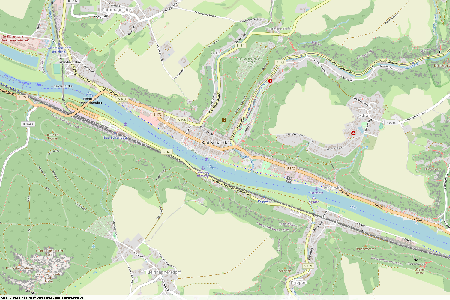 Ist gerade Stromausfall in Sachsen - Sächsische Schweiz-Osterzgebirge - Bad Schandau?