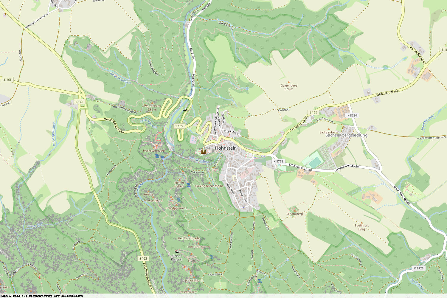 Ist gerade Stromausfall in Sachsen - Sächsische Schweiz-Osterzgebirge - Hohnstein?