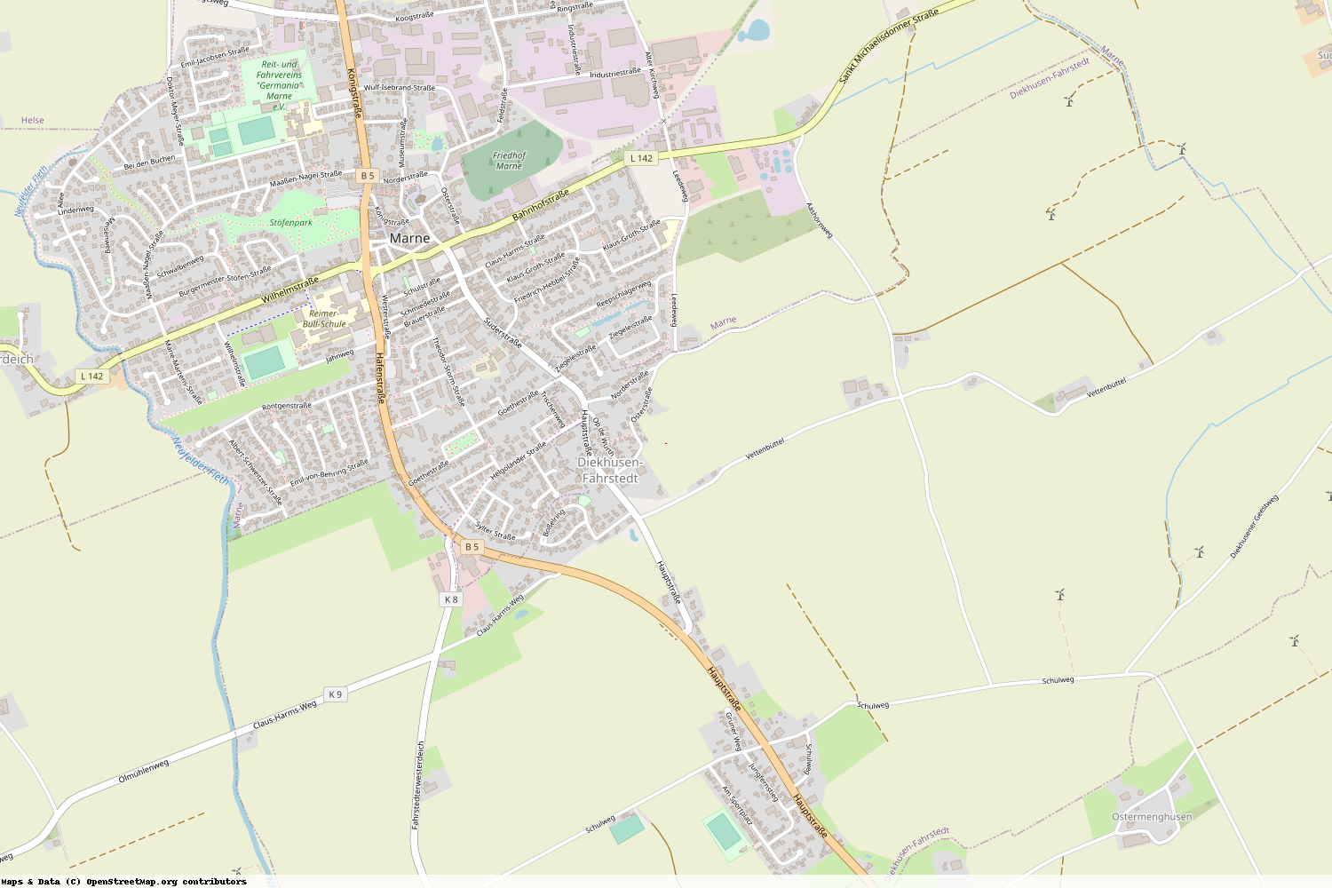 Ist gerade Stromausfall in Schleswig-Holstein - Dithmarschen - Diekhusen-Fahrstedt?