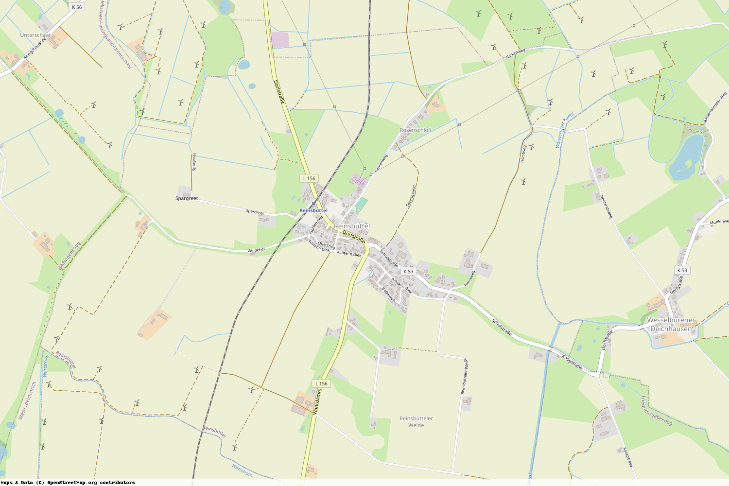 Ist gerade Stromausfall in Schleswig-Holstein - Dithmarschen - Reinsbüttel?
