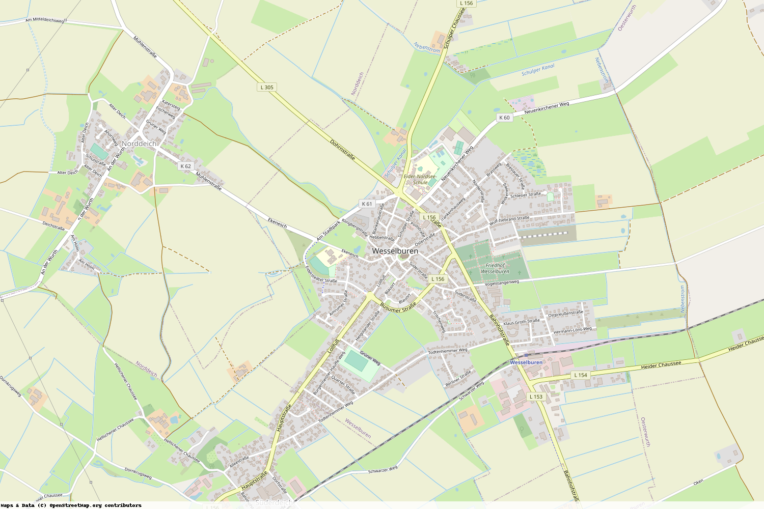 Ist gerade Stromausfall in Schleswig-Holstein - Dithmarschen - Wesselburen?