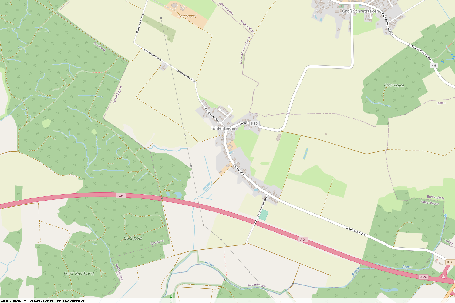 Ist gerade Stromausfall in Schleswig-Holstein - Herzogtum Lauenburg - Fuhlenhagen?