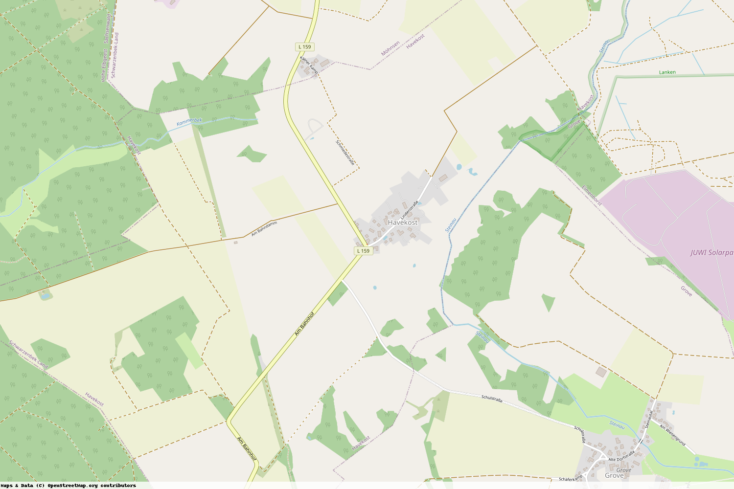 Ist gerade Stromausfall in Schleswig-Holstein - Herzogtum Lauenburg - Havekost?