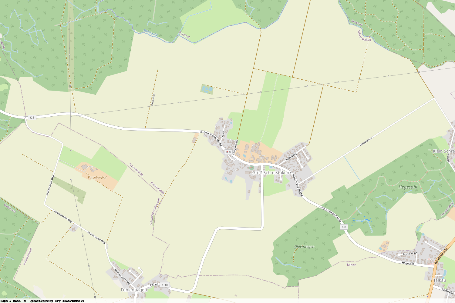 Ist gerade Stromausfall in Schleswig-Holstein - Herzogtum Lauenburg - Schretstaken?