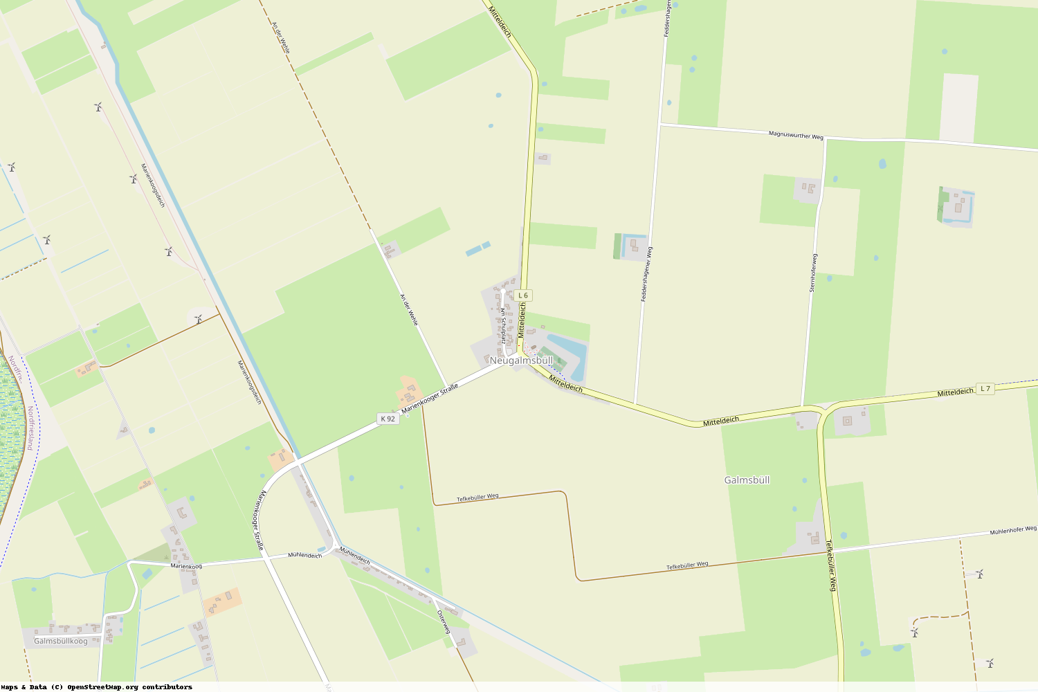 Ist gerade Stromausfall in Schleswig-Holstein - Nordfriesland - Galmsbüll?