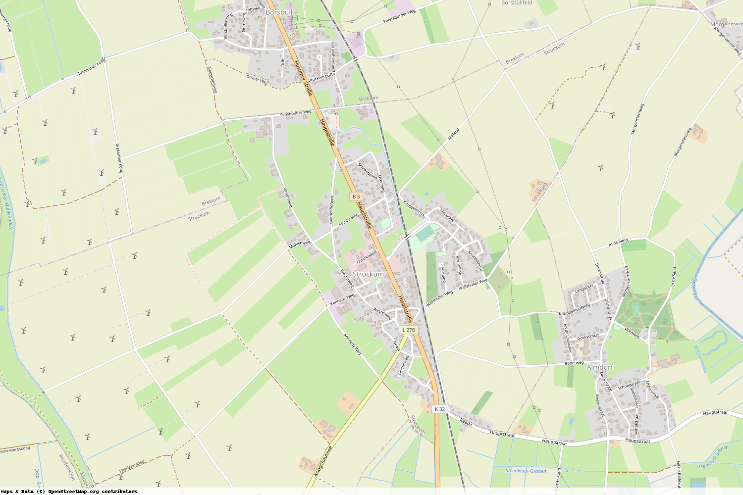Ist gerade Stromausfall in Schleswig-Holstein - Nordfriesland - Struckum?