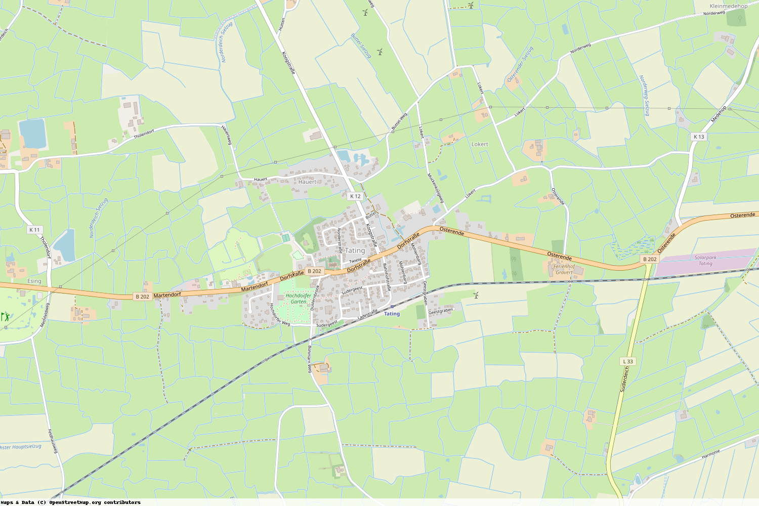 Ist gerade Stromausfall in Schleswig-Holstein - Nordfriesland - Tating?