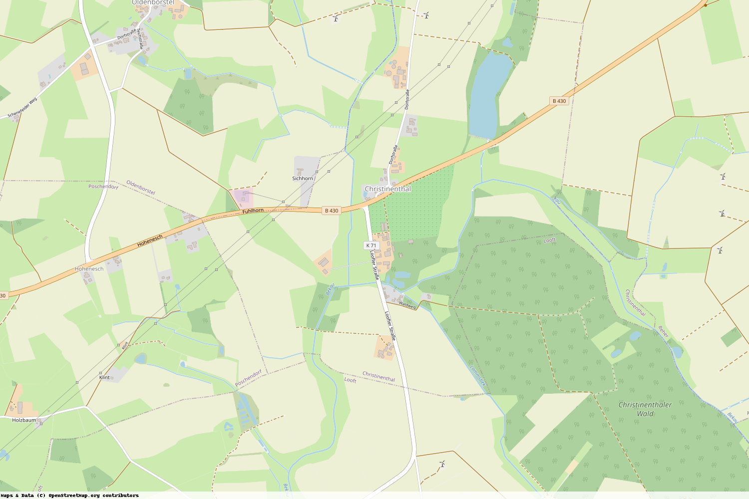Ist gerade Stromausfall in Schleswig-Holstein - Steinburg - Christinenthal?