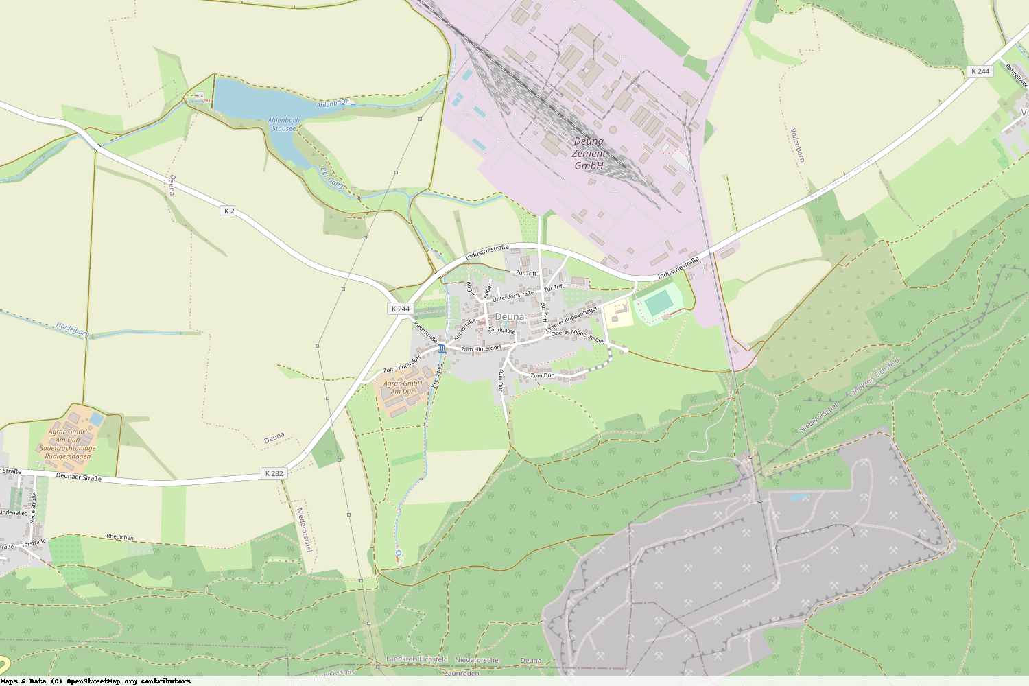 Ist gerade Stromausfall in Thüringen - Eichsfeld - Deuna?