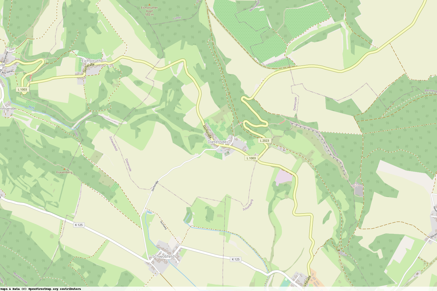 Ist gerade Stromausfall in Thüringen - Eichsfeld - Dieterode?