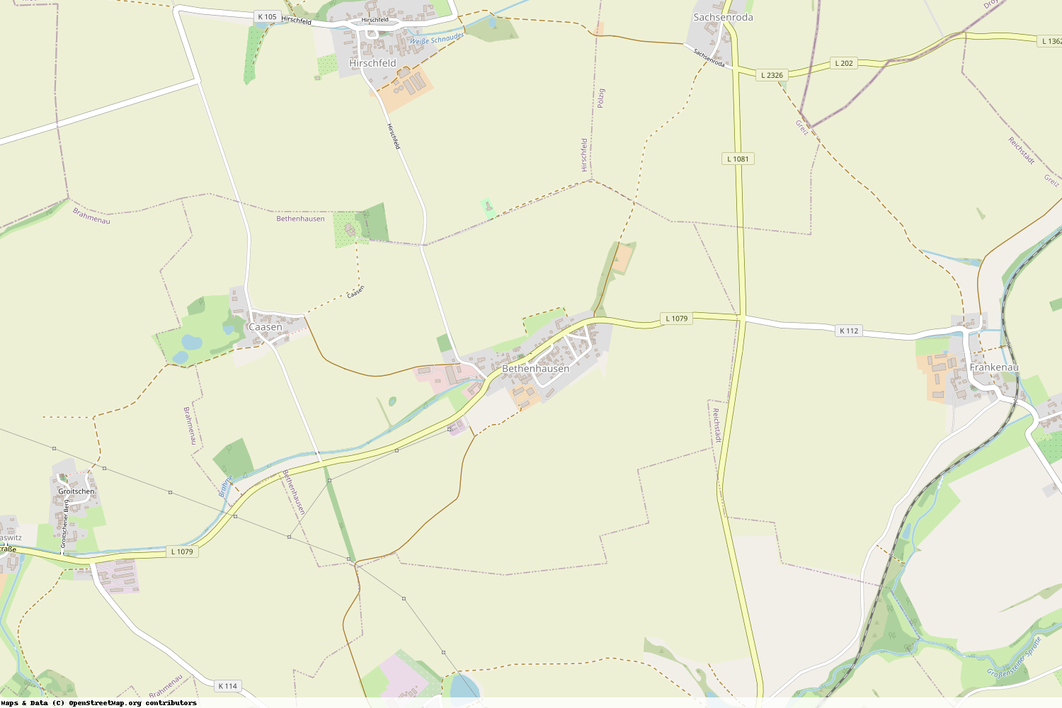 Ist gerade Stromausfall in Thüringen - Greiz - Bethenhausen?