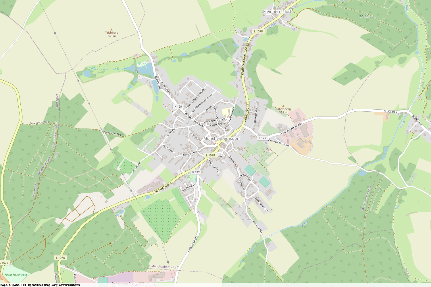 Ist gerade Stromausfall in Thüringen - Greiz - Münchenbernsdorf?