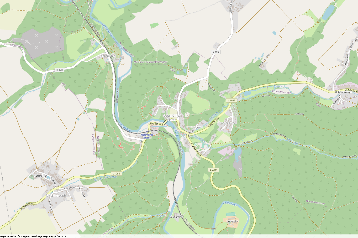 Ist gerade Stromausfall in Thüringen - Greiz - Neumühle-Elster?