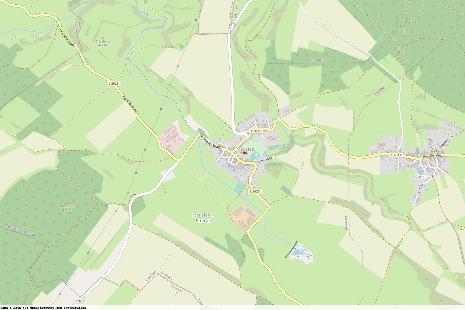 Ist gerade Stromausfall in Thüringen - Hildburghausen - Marisfeld?