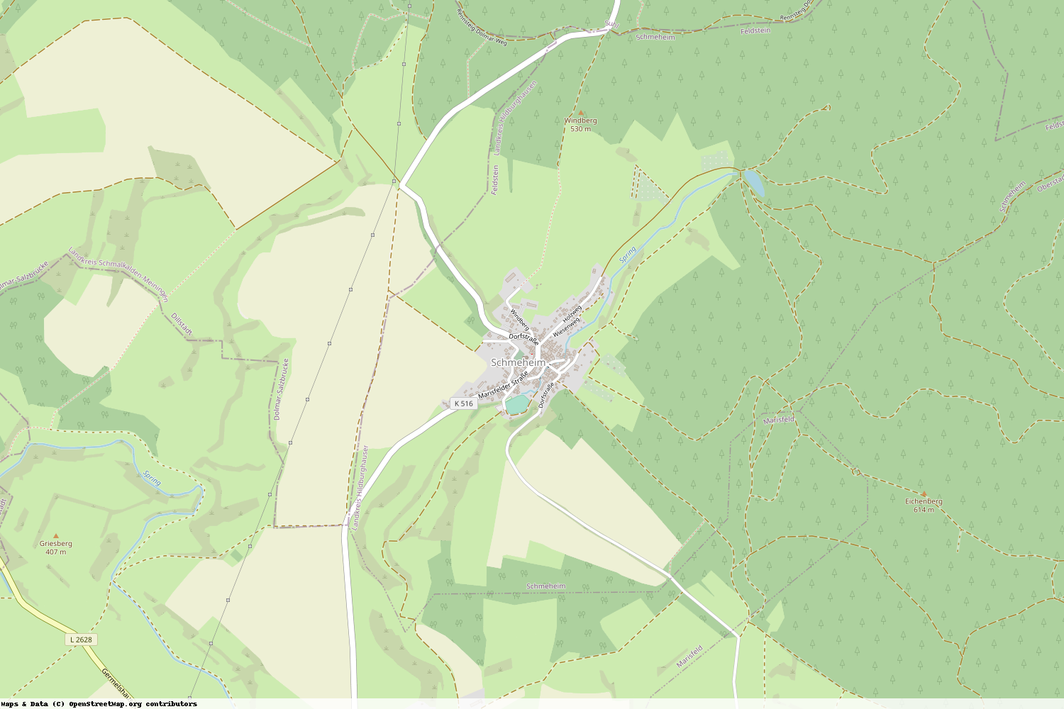 Ist gerade Stromausfall in Thüringen - Hildburghausen - Schmeheim?