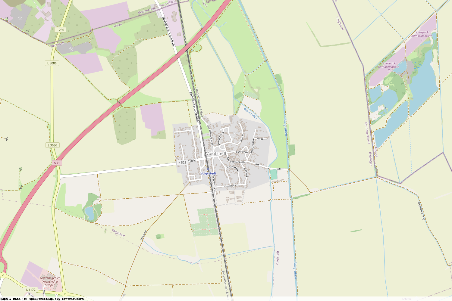 Ist gerade Stromausfall in Thüringen - Kyffhäuserkreis - Voigtstedt?
