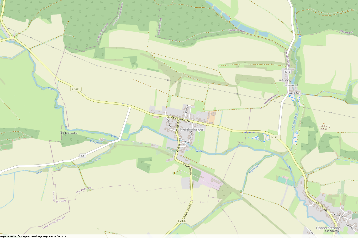 Ist gerade Stromausfall in Thüringen - Nordhausen - Kleinbodungen?