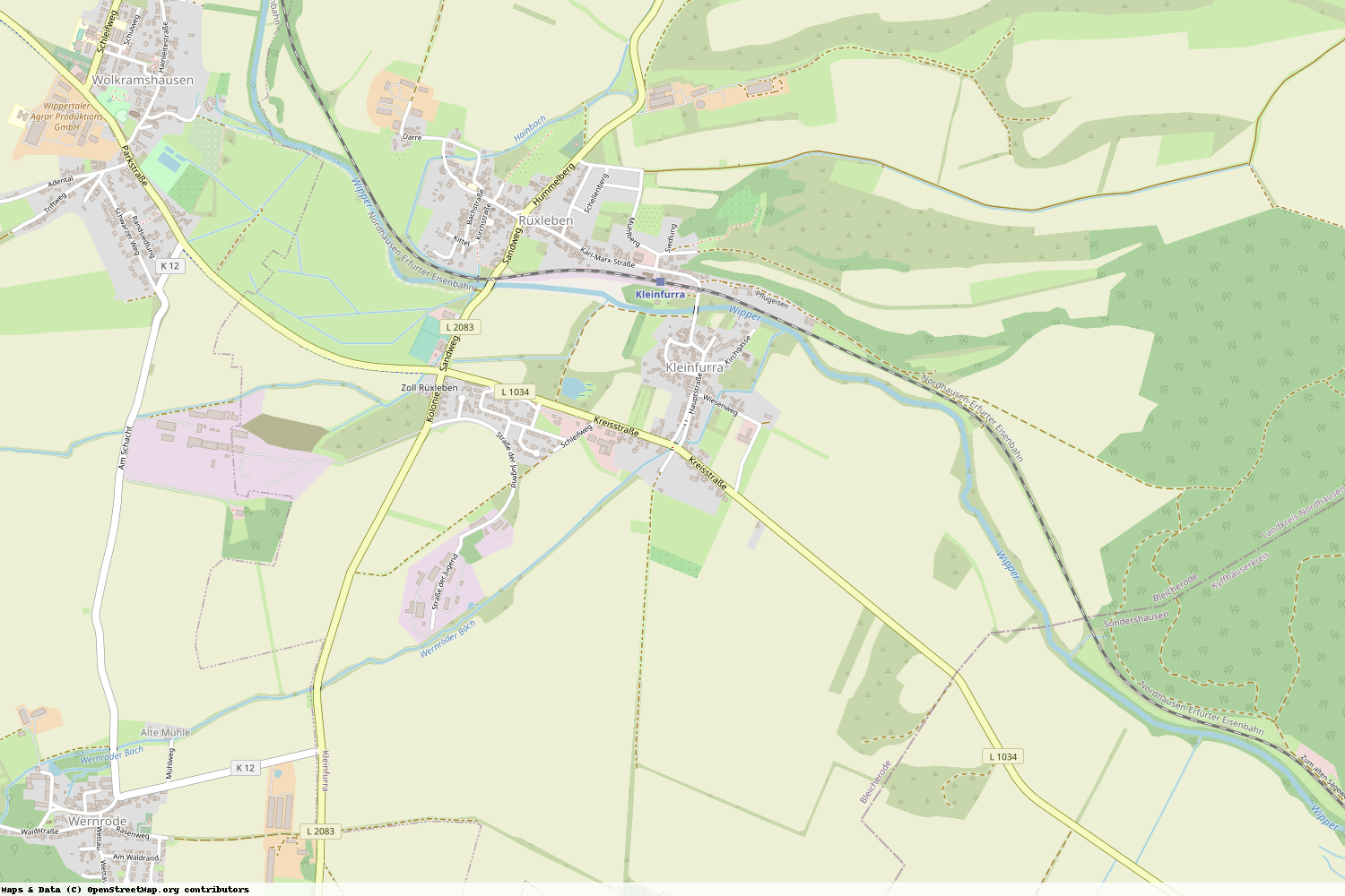 Ist gerade Stromausfall in Thüringen - Nordhausen - Kleinfurra?