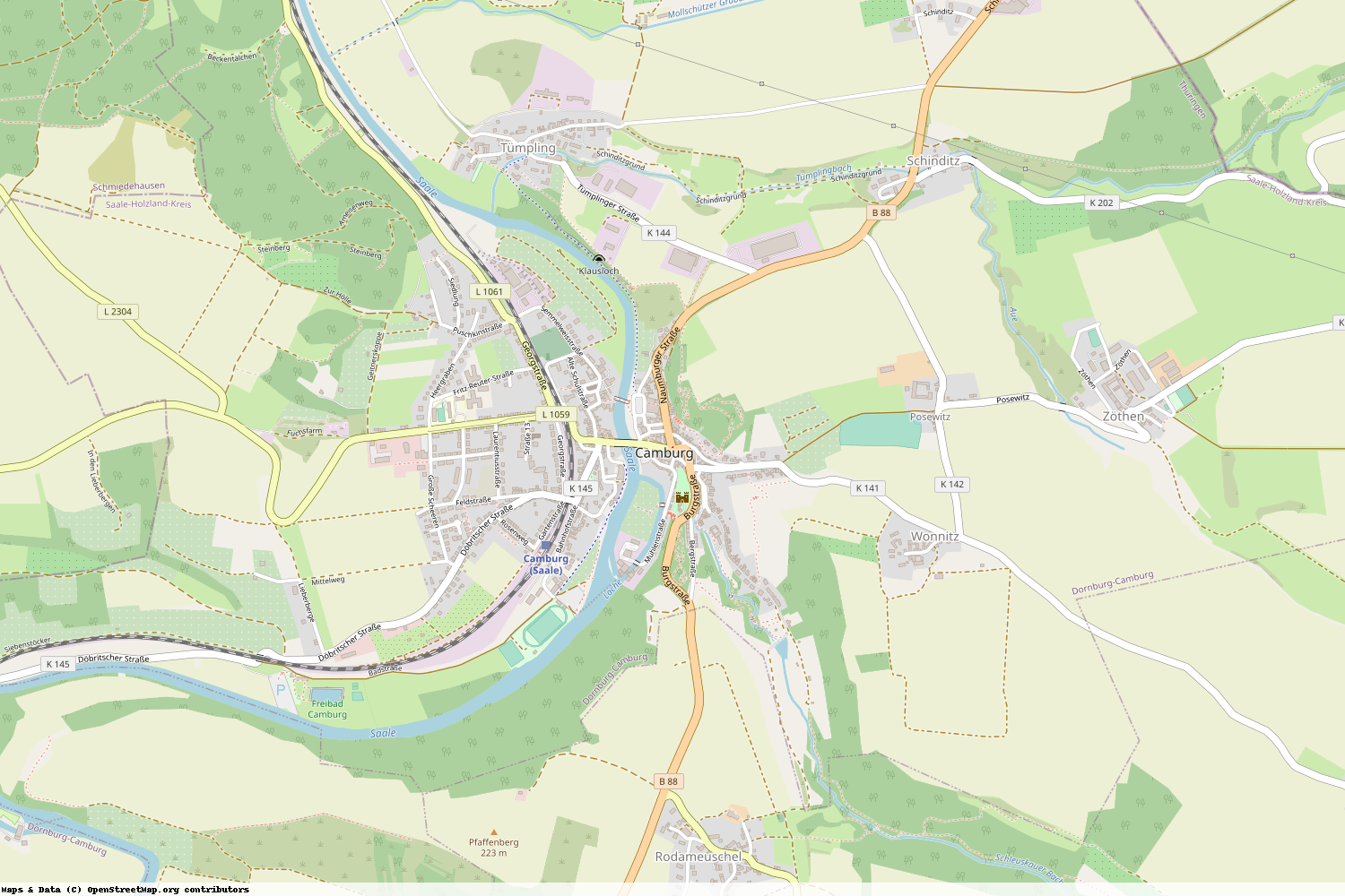 Ist gerade Stromausfall in Thüringen - Saale-Holzland-Kreis - Dornburg-Camburg?