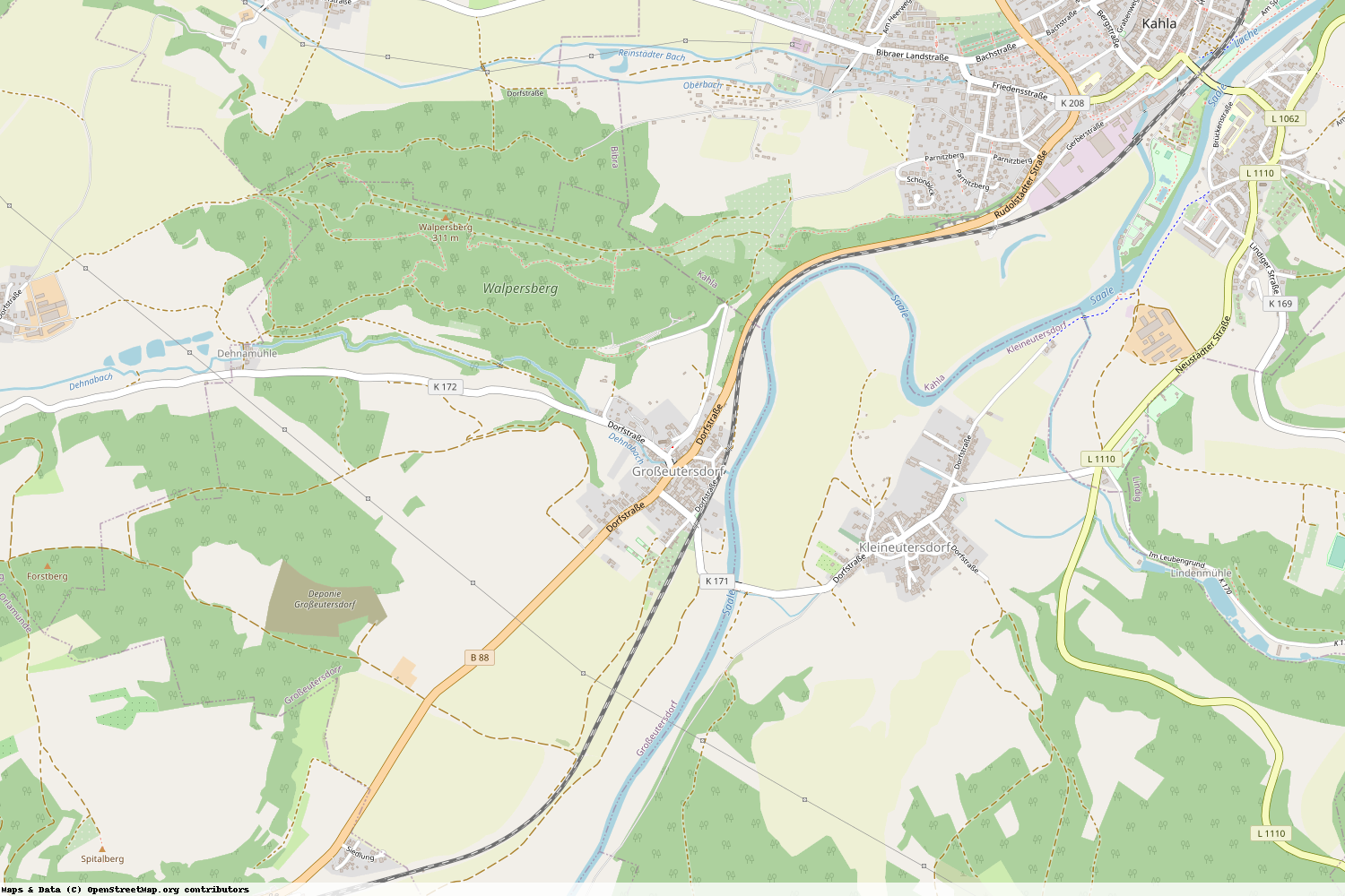 Ist gerade Stromausfall in Thüringen - Saale-Holzland-Kreis - Großeutersdorf?
