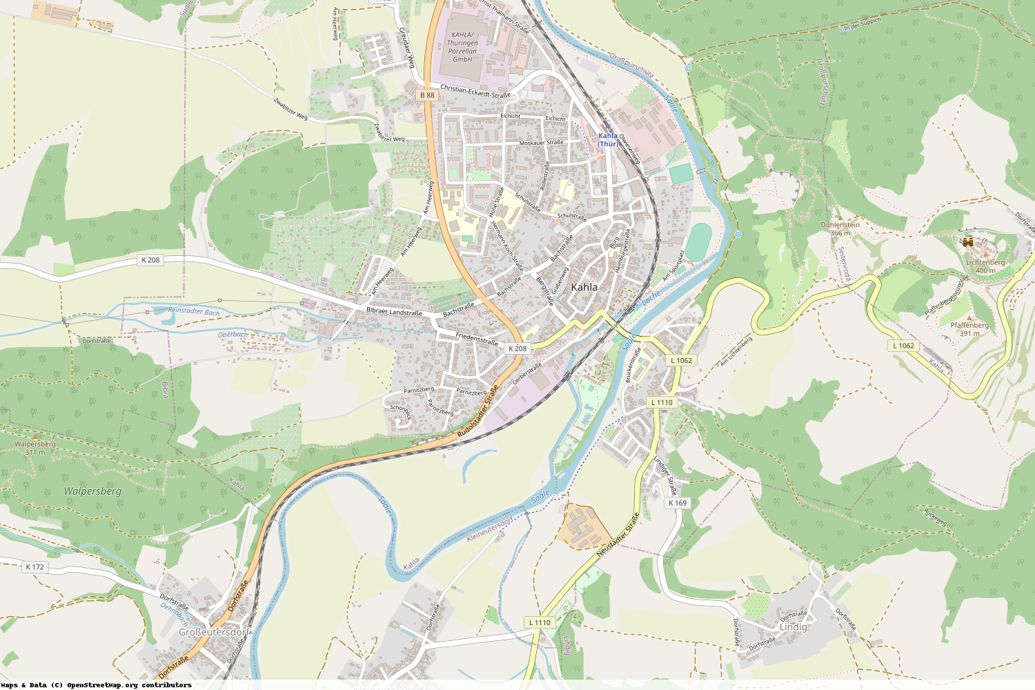 Ist gerade Stromausfall in Thüringen - Saale-Holzland-Kreis - Kahla?