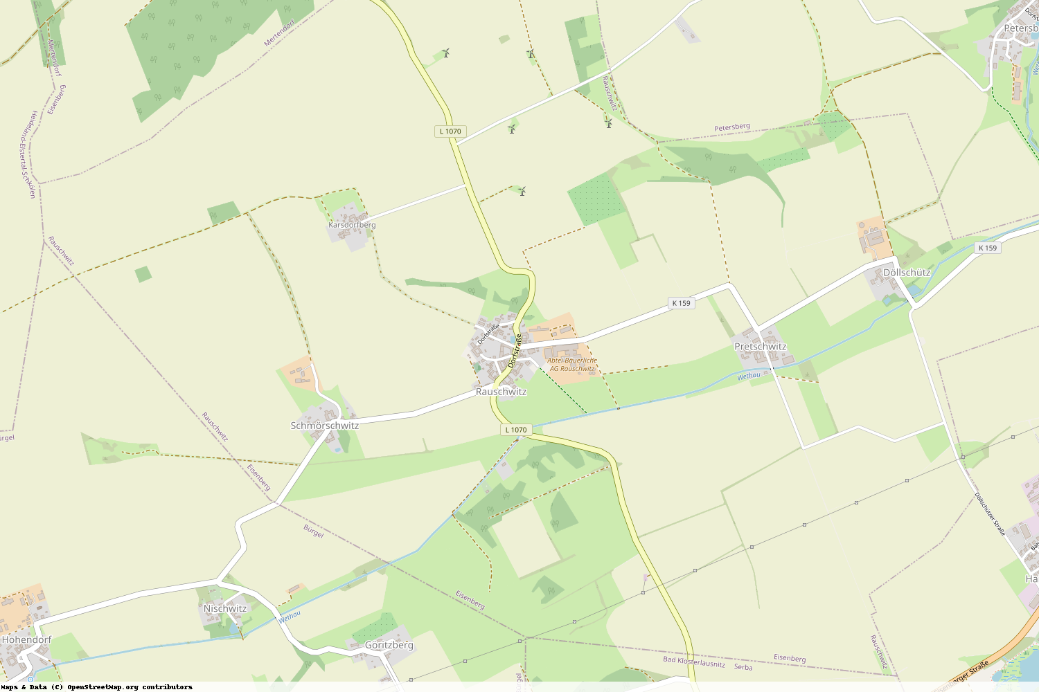 Ist gerade Stromausfall in Thüringen - Saale-Holzland-Kreis - Rauschwitz?
