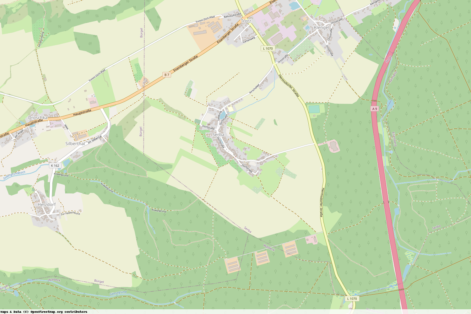 Ist gerade Stromausfall in Thüringen - Saale-Holzland-Kreis - Serba?