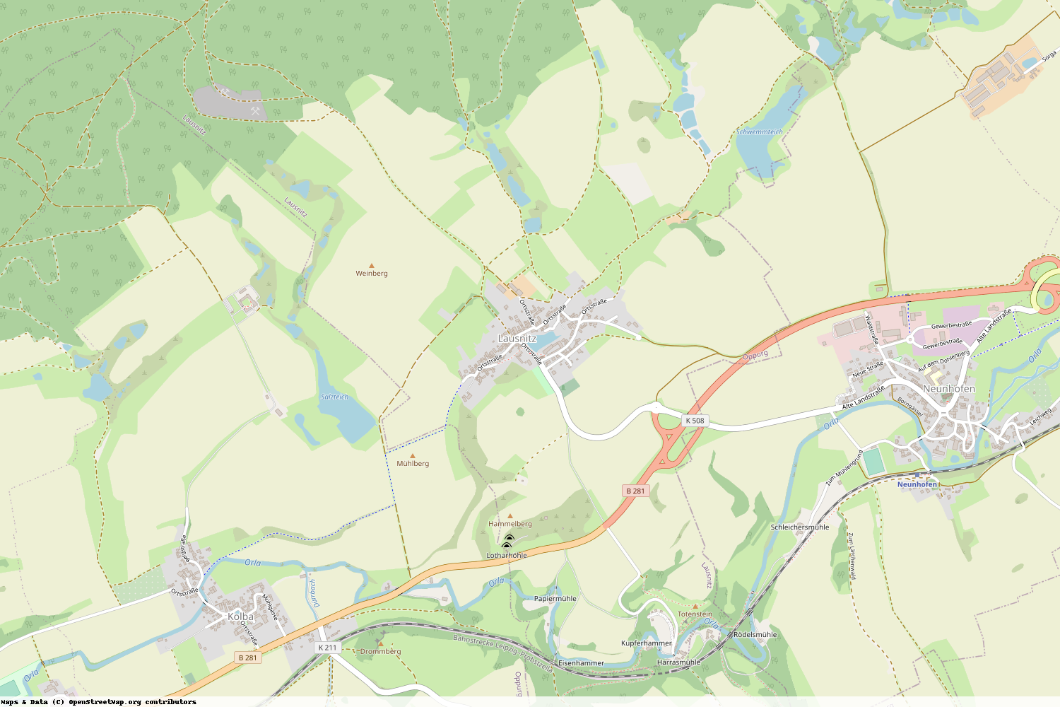 Ist gerade Stromausfall in Thüringen - Saale-Orla-Kreis - Lausnitz b. Neustadt an der Orla?