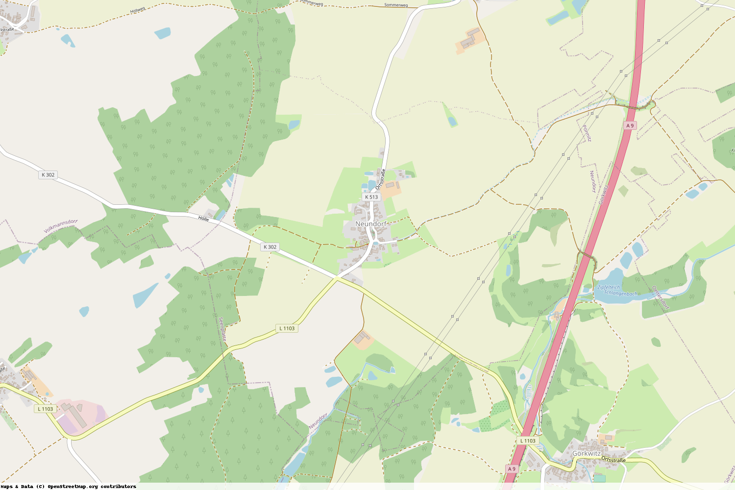 Ist gerade Stromausfall in Thüringen - Saale-Orla-Kreis - Neundorf (bei Schleiz)?