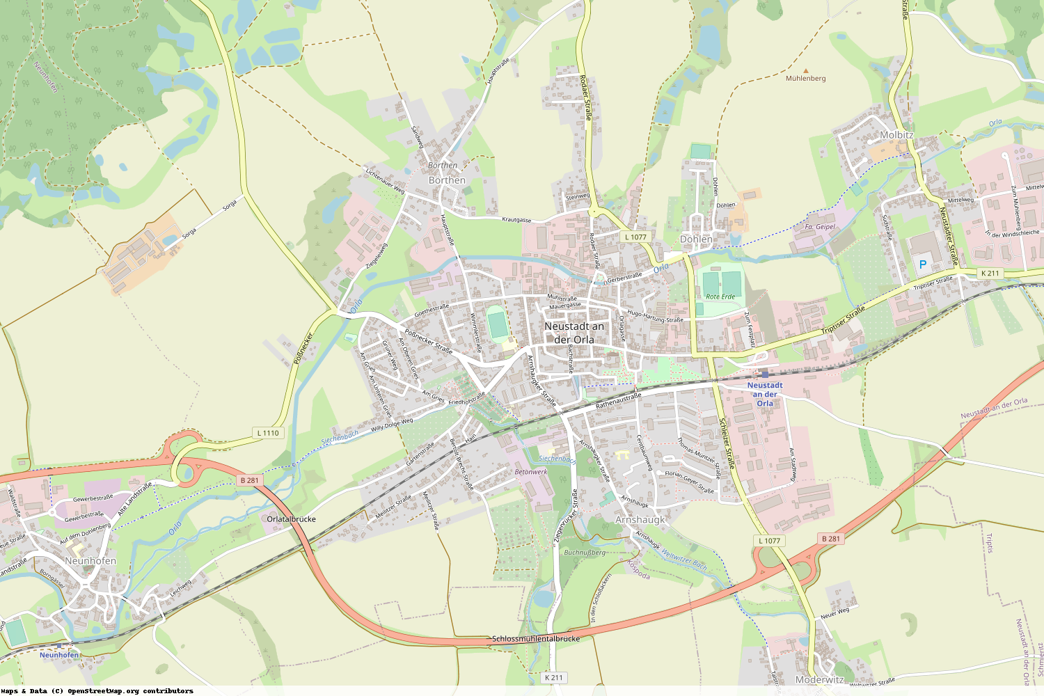 Ist gerade Stromausfall in Thüringen - Saale-Orla-Kreis - Neustadt an der Orla?