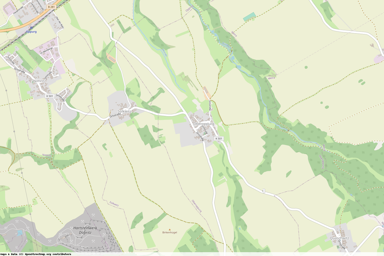 Ist gerade Stromausfall in Thüringen - Saale-Orla-Kreis - Oberoppurg?