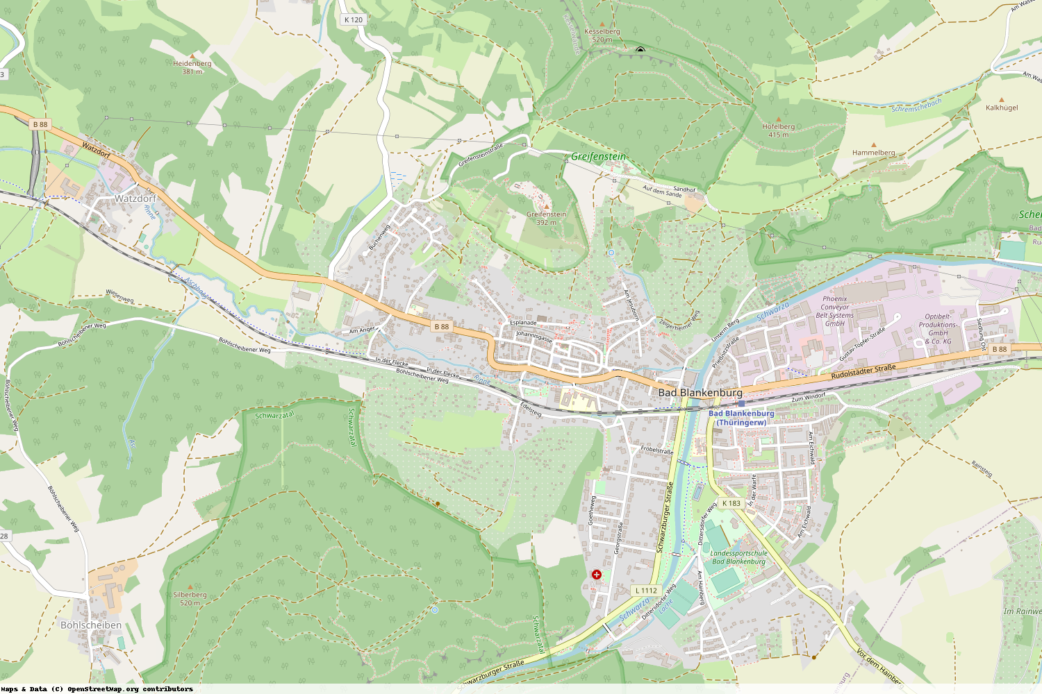Ist gerade Stromausfall in Thüringen - Saalfeld-Rudolstadt - Bad Blankenburg?