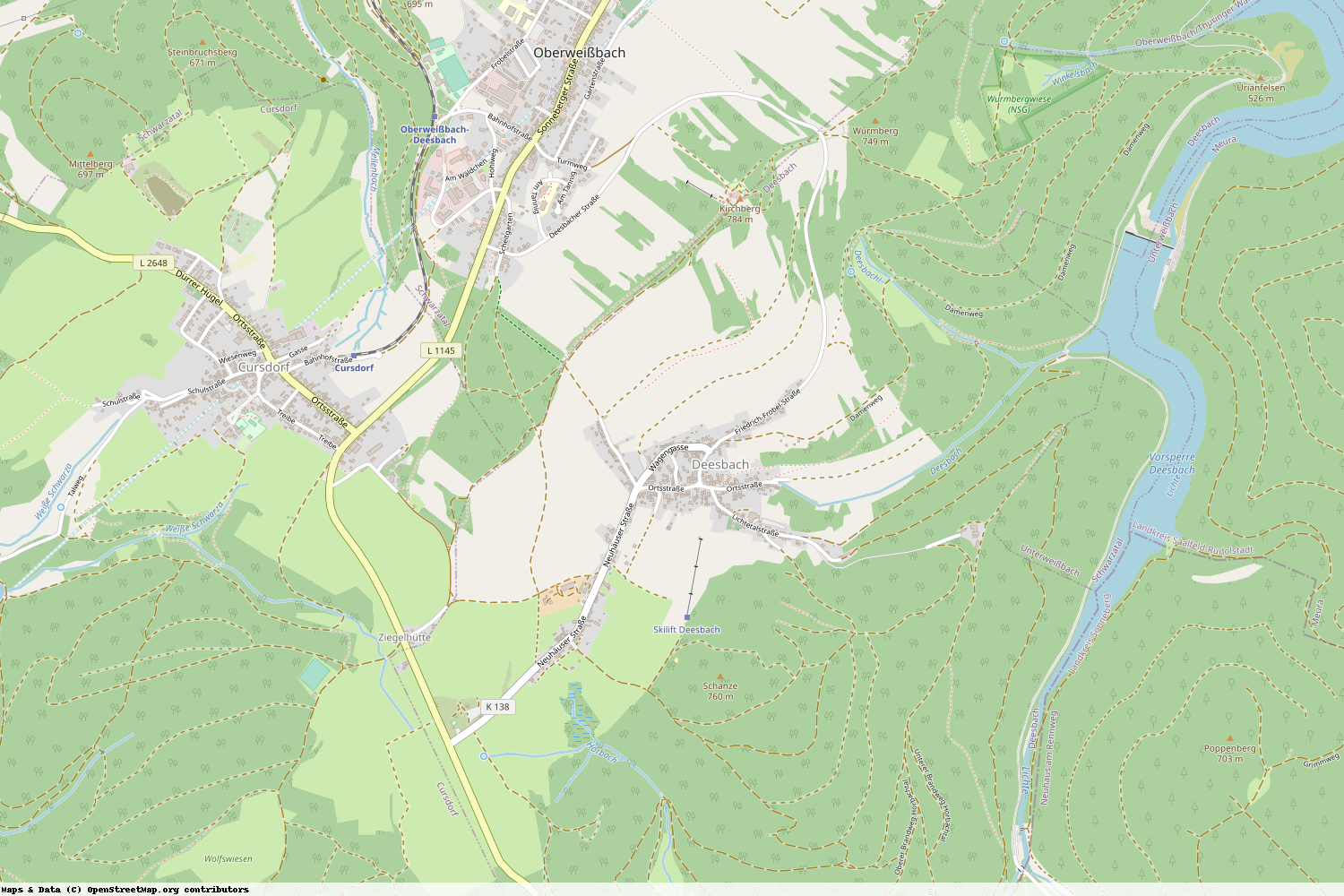 Ist gerade Stromausfall in Thüringen - Saalfeld-Rudolstadt - Deesbach?