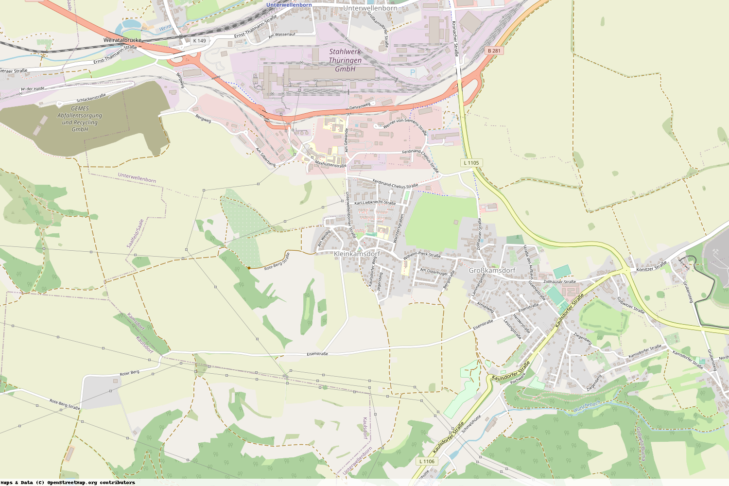 Ist gerade Stromausfall in Thüringen - Saalfeld-Rudolstadt - Kamsdorf?