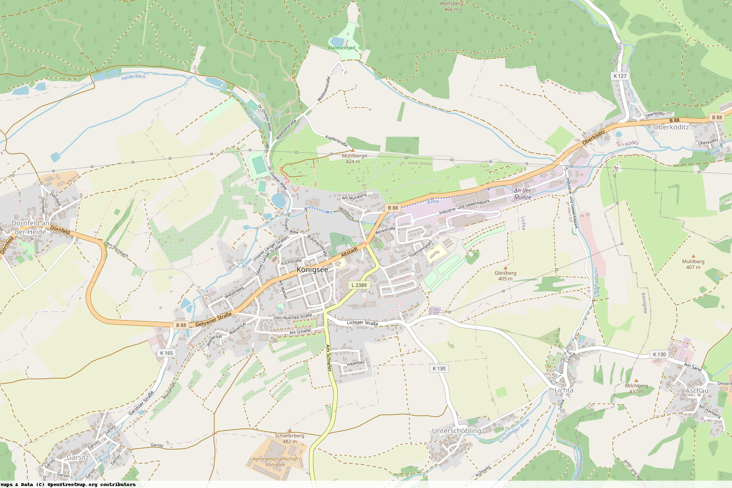 Ist gerade Stromausfall in Thüringen - Saalfeld-Rudolstadt - Königsee-Rottenbach?