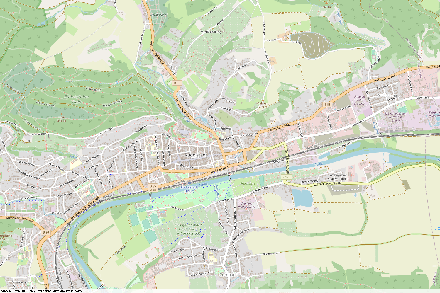 Ist gerade Stromausfall in Thüringen - Saalfeld-Rudolstadt - Rudolstadt?