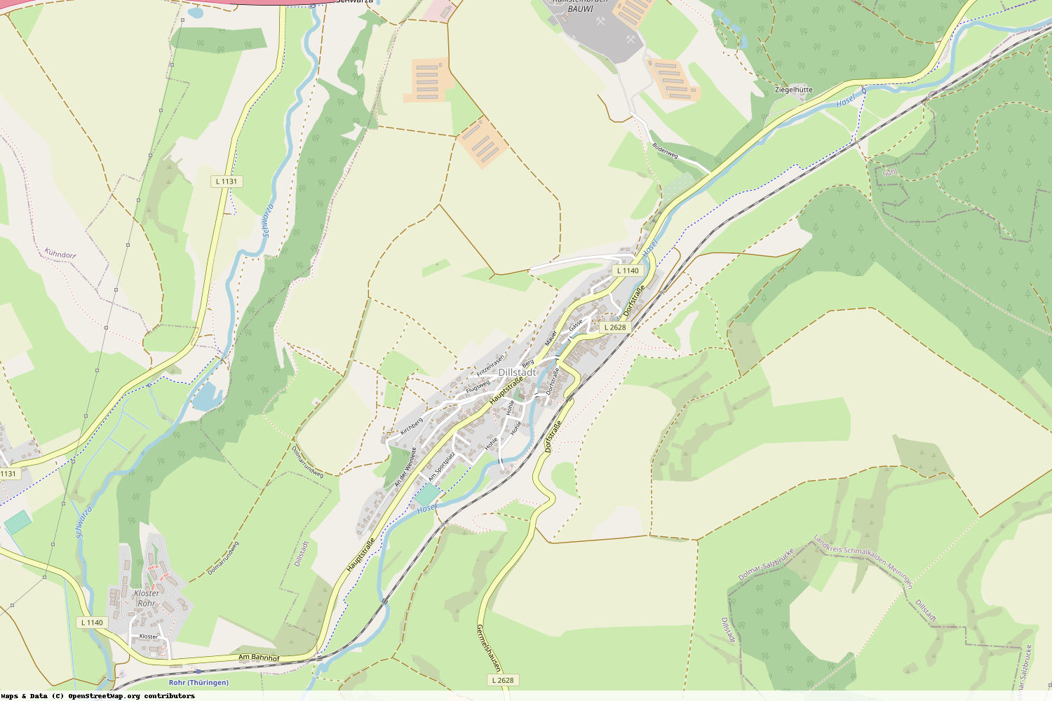 Ist gerade Stromausfall in Thüringen - Schmalkalden-Meiningen - Dillstädt?