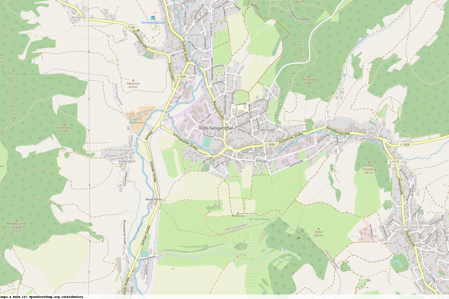 Ist gerade Stromausfall in Thüringen - Schmalkalden-Meiningen - Floh-Seligenthal?