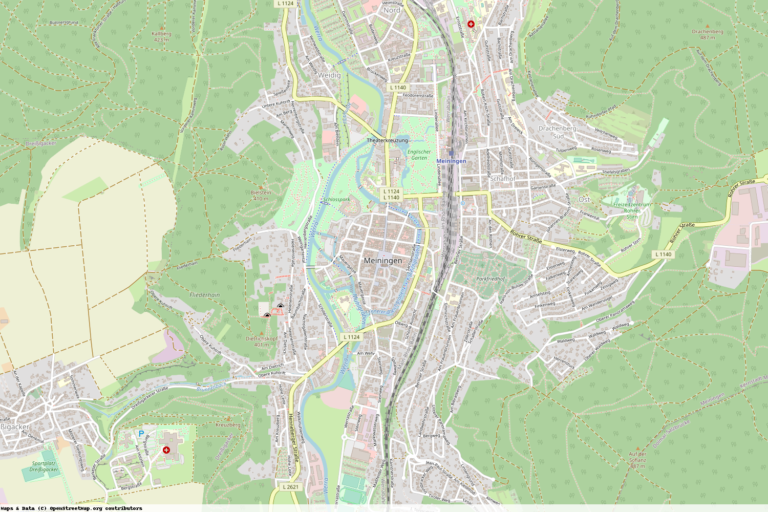 Ist gerade Stromausfall in Thüringen - Schmalkalden-Meiningen - Meiningen?