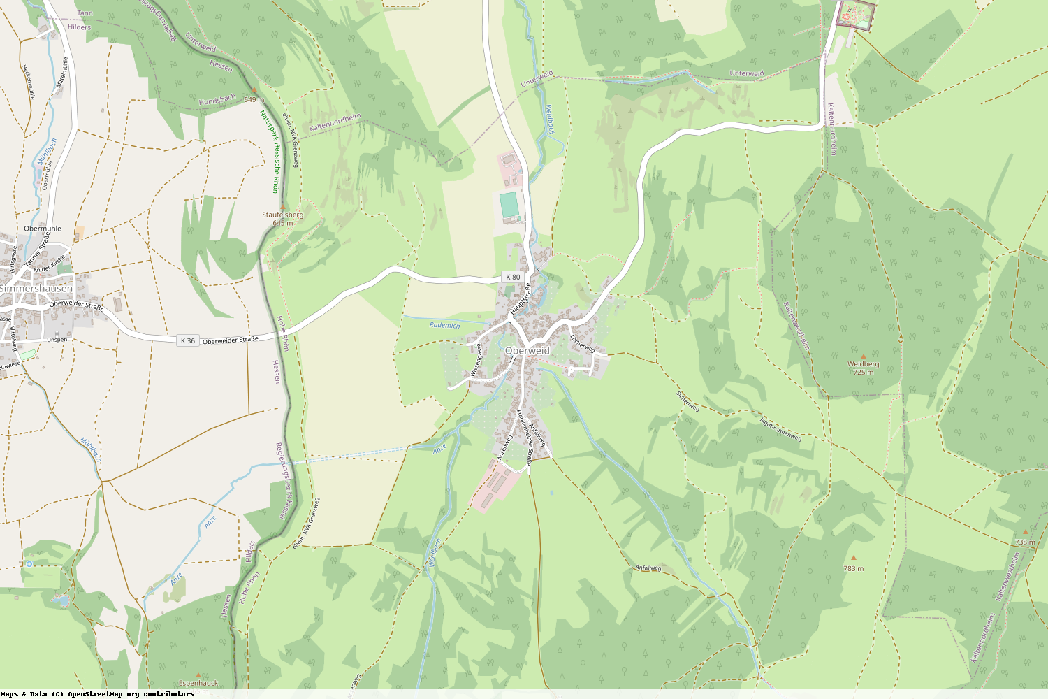 Ist gerade Stromausfall in Thüringen - Schmalkalden-Meiningen - Oberweid?