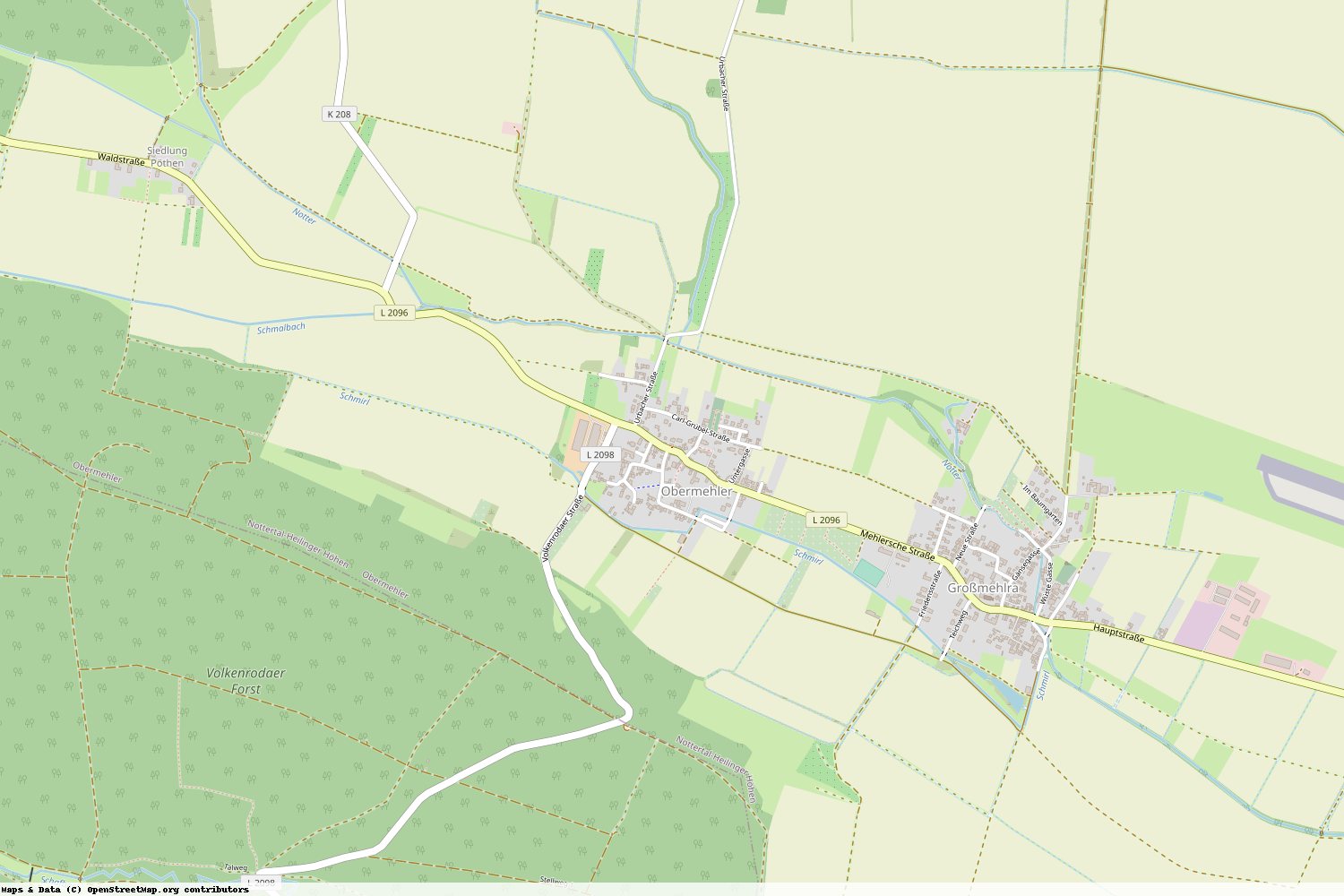 Ist gerade Stromausfall in Thüringen - Unstrut-Hainich-Kreis - Obermehler?