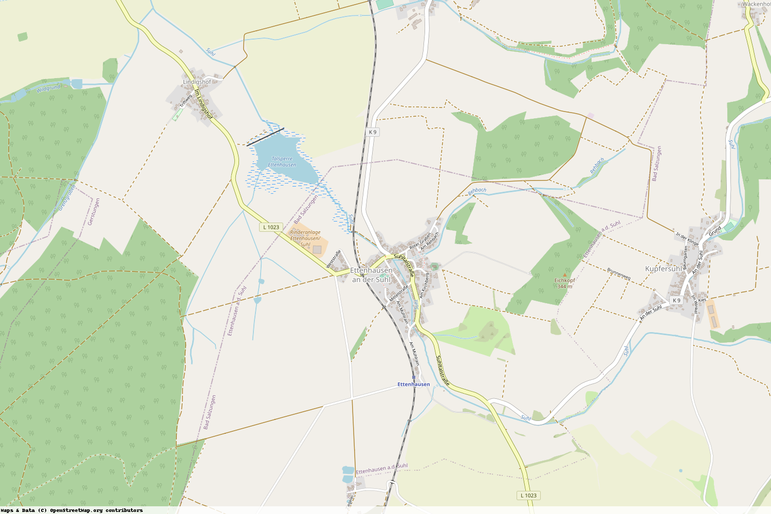 Ist gerade Stromausfall in Thüringen - Wartburgkreis - Ettenhausen a.d. Suhl?
