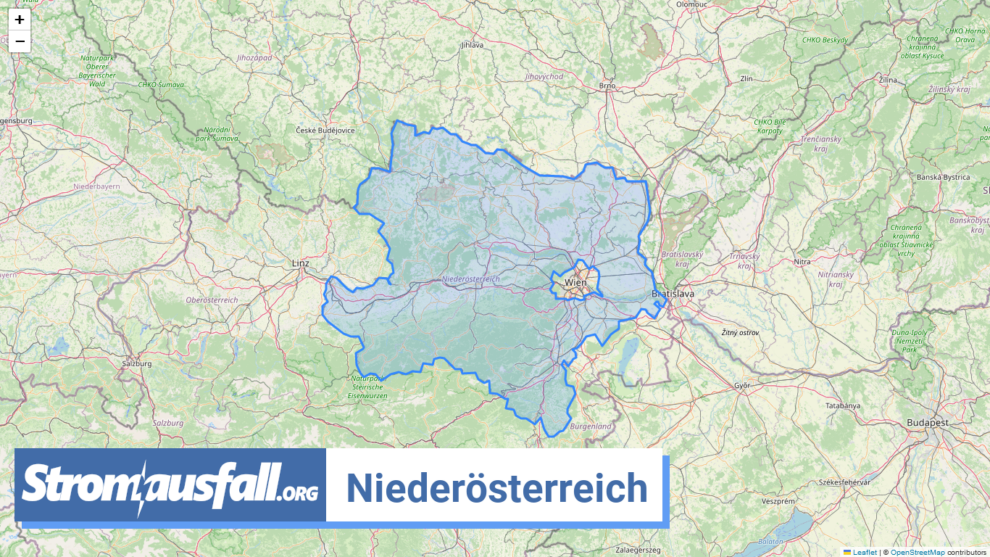 stromausfall at bundesland niederoesterreich