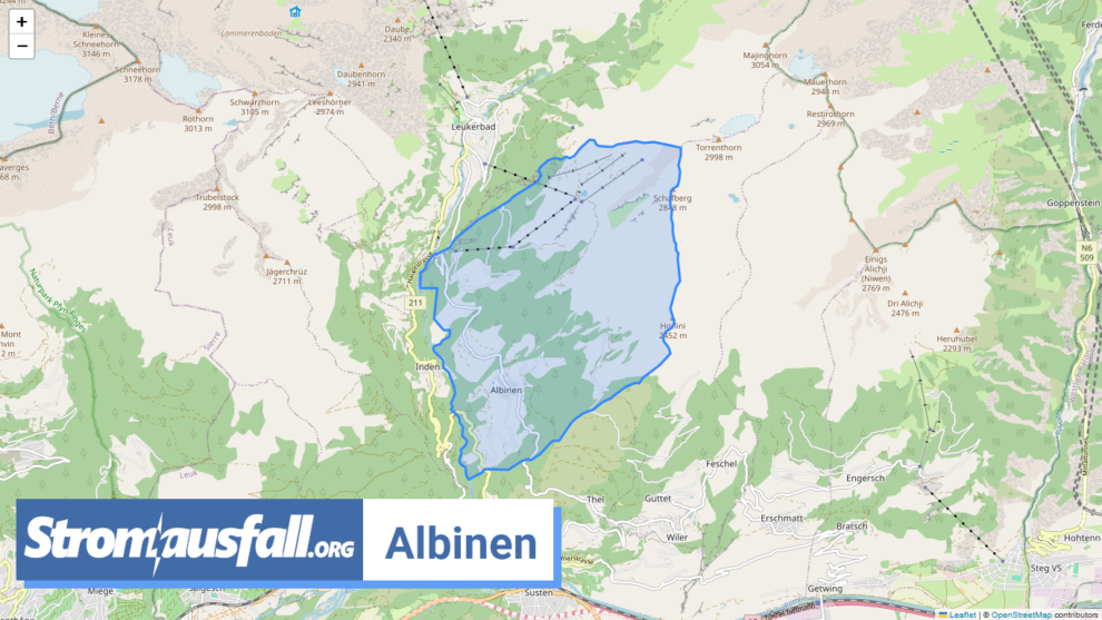 stromausfall ch gemeinde albinen