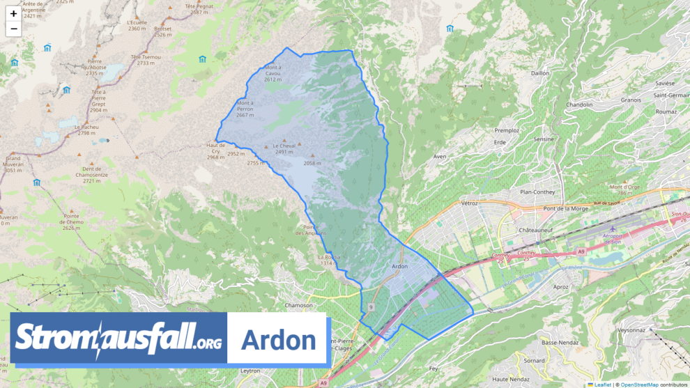 stromausfall ch gemeinde ardon