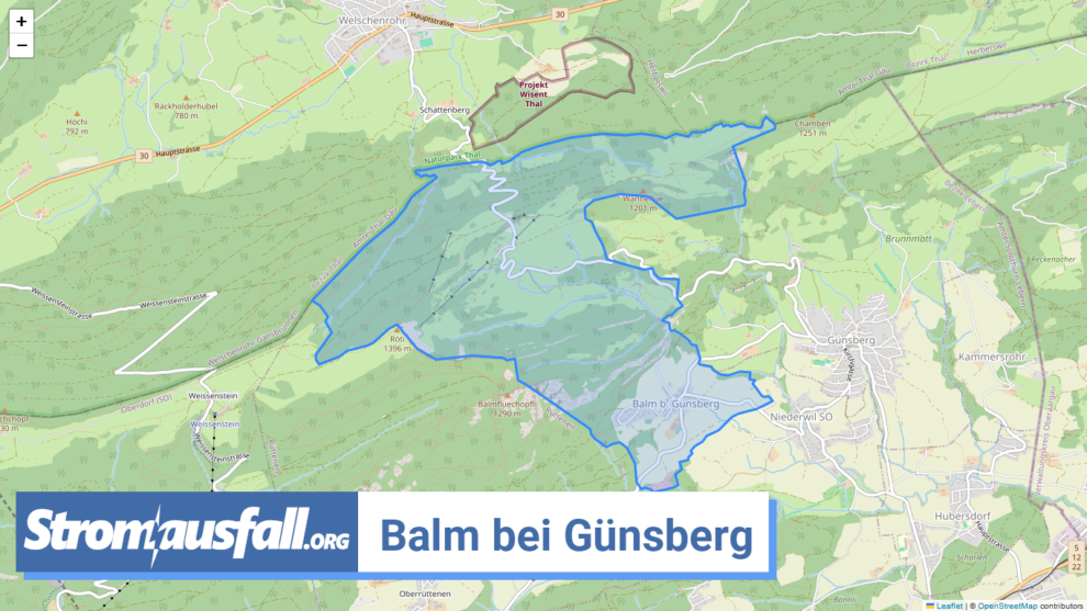 stromausfall ch gemeinde balm bei guensberg