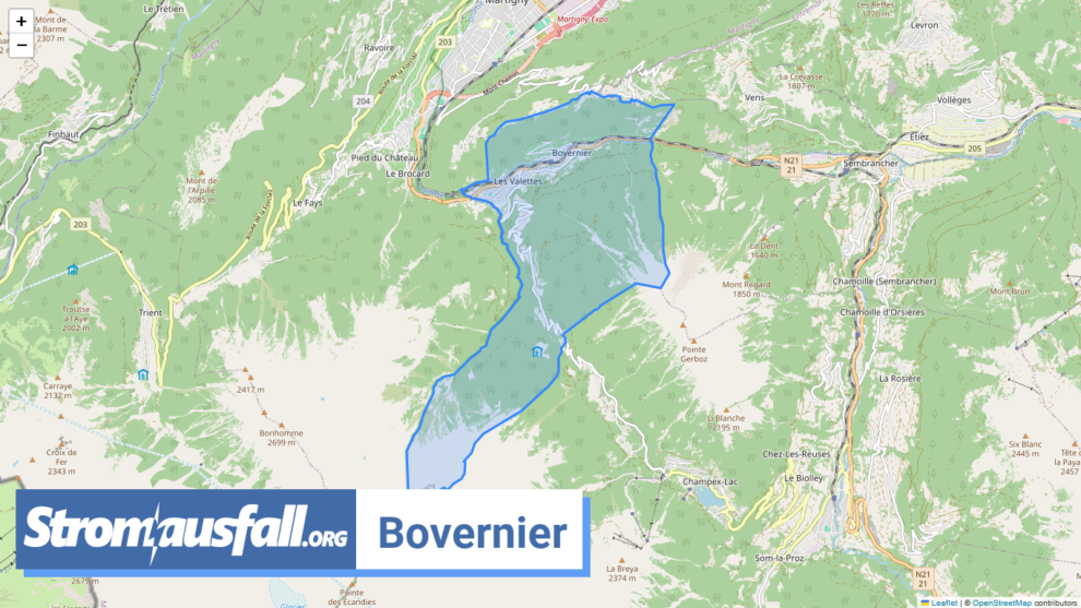 stromausfall ch gemeinde bovernier