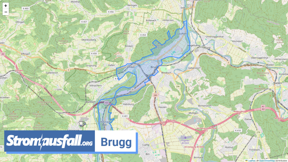 stromausfall ch gemeinde brugg