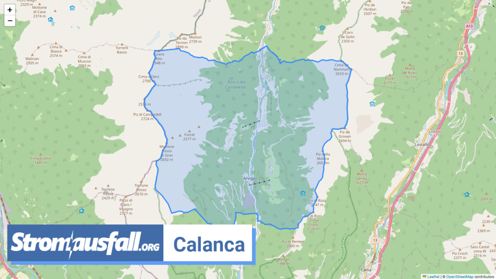 stromausfall ch gemeinde calanca