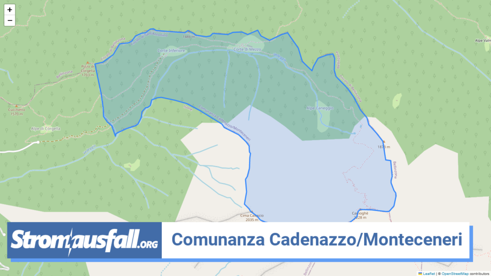 stromausfall ch gemeinde comunanza cadenazzo monteceneri